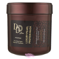 Маска для всіх типів волосся Розкіш перлів Clever Hair Cosmetics 3D Line Luxury Pearl Protein Mask, 500 мл
