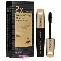 Туш для вій об'єм&подовження FarmStay Perfect Volume&Curling mascara 12 г (чорна)