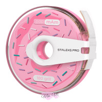 Пластикова котушка з блоком файл-стрічки білої papmAm 180 грит Staleks Pro Expert (ATC-180W)