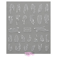 Слайдери для нігтів Nail stickers (Арт. TH-1107)