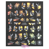 Слайдери для нігтів Nail stickers (Арт. CJ-067)