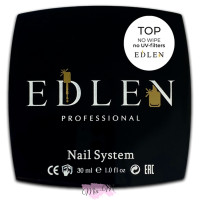 Топ без липкого шару Edlen no wipe "no UV-filters" 30 мл