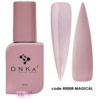 Камуфляжна база DNKa' Cover Base №0008 Magical фіолетово-рожевий з голограмним шимером, 12 мл