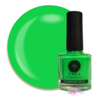 Лак-фарба для стемпінгу Saga Professional Stamping Neon №04 зелений неон, 8 мл