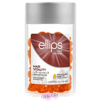 Вітамінні капсули для волосся Ellips Hair Vitamin Hair Vitality Здоров'я волосся з женьшенем та медом, 50х1 мл