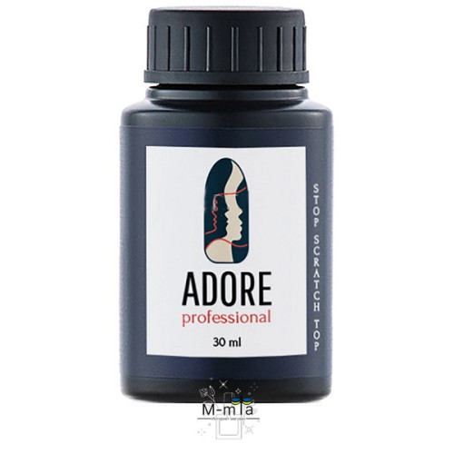 Каучуковий топ без липкого шару Adore Stop scratch top 30 мл Каучуковий топ без липкого шару Adore Stop scratch top 30 мл