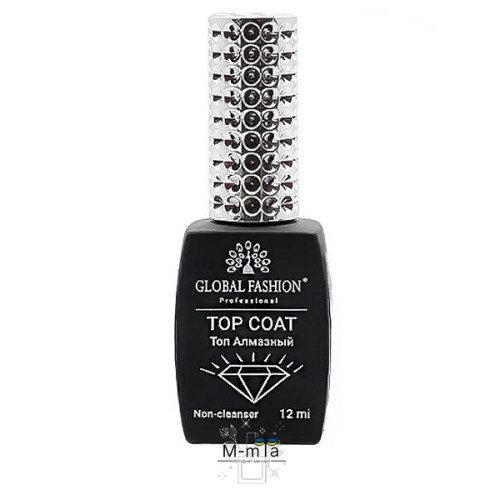 Алмазний топ без липкого шару Global Fashion Non-cleanser 12 мл Алмазний топ без липкого шару Global Fashion Non-cleanser 12 мл