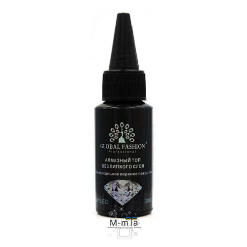 Алмазний топ без липкого шару Global Fashion Non-cleanser 30 мл Алмазний топ без липкого шару Global Fashion Non-cleanser 30 мл