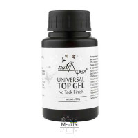 Каучуковый топ без липкого слоя Nail Apex Crystal 30 мл
