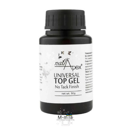 Каучуковий топ без липкого шару Nail Apex Crystal 30 мл Каучуковий топ без липкого шару Nail Apex Crystal 30 мл