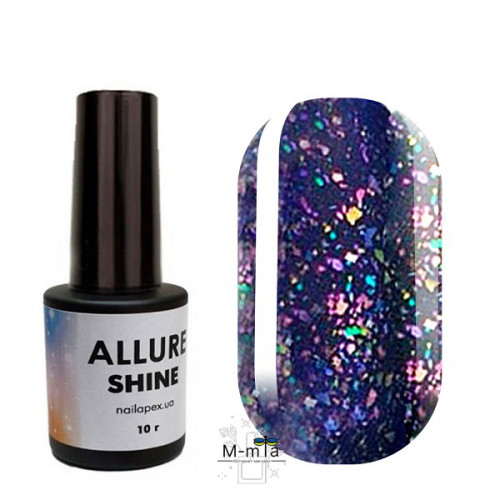 Матовый топ с шиммером Nail Apex Allure shine, 10 мл Матовый топ с шиммером Nail Apex Allure shine, 10 мл