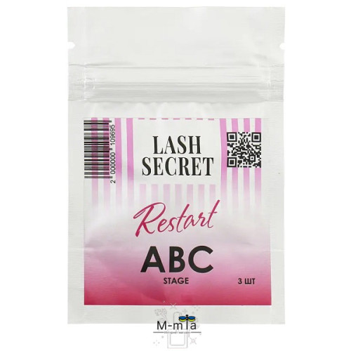 Набір сумішей для ламінування вій RESTART LASH SECRET stage ABC, 1 мл Набір сумішей для ламінування вій RESTART LASH SECRET stage ABC, 1 мл