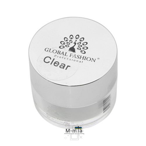Пудра акрилова Global Fashion Clear 50 г Пудра акрилова Global Fashion Clear 50 г