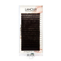 Вії для нарощування Lamour Dark Chocolate MIX 0.07 L (10-14)