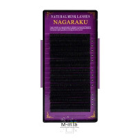 Вії для нарощування Nagaraku чорні 0.12 C 11 мм